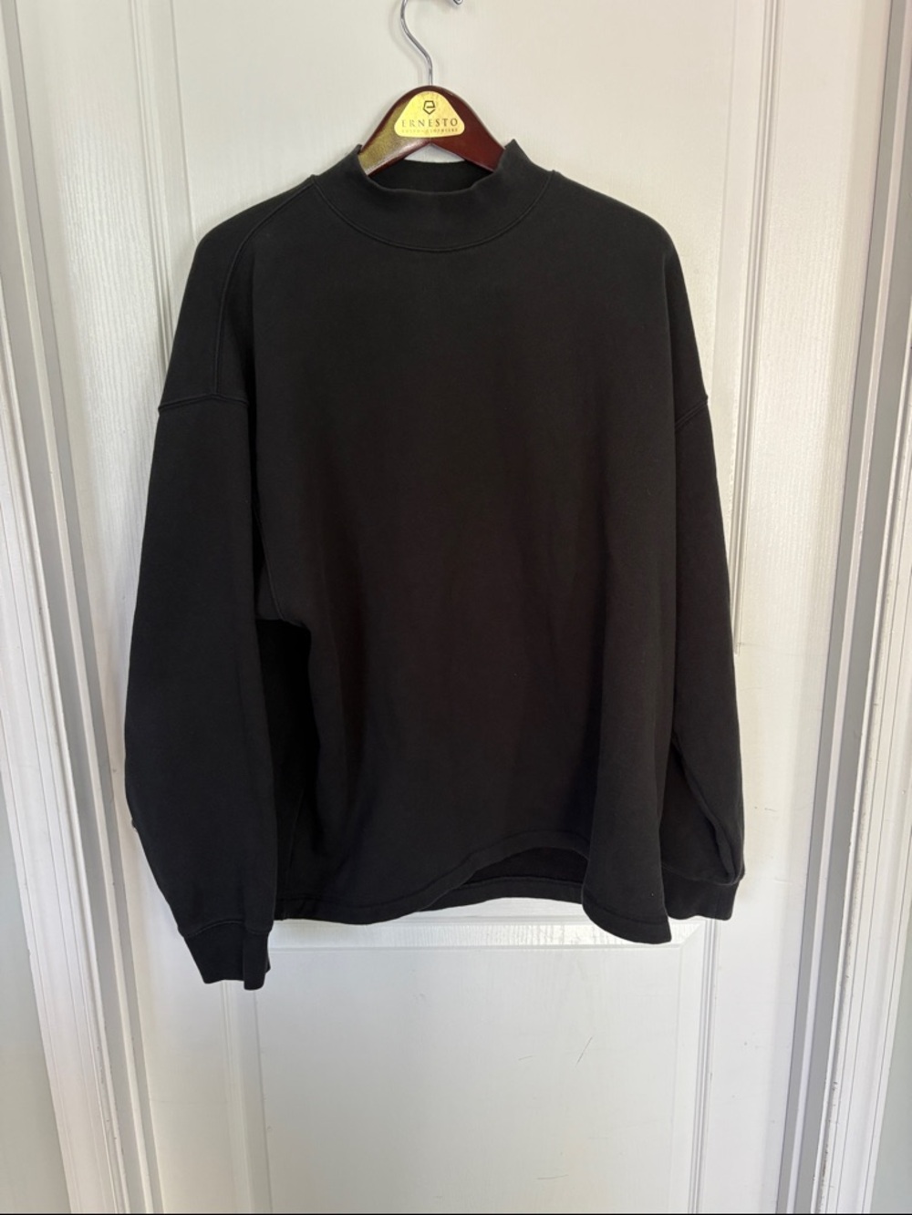 Essentials Fear of God Black Crewneck Sweatshirt size large